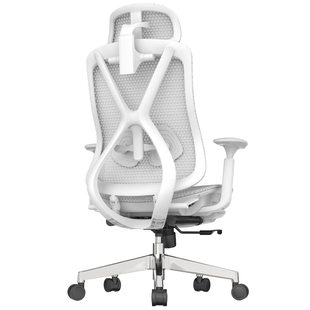 人体工学椅小型办公椅家用护腰舒适电脑椅久坐透气职工椅桌椅套装