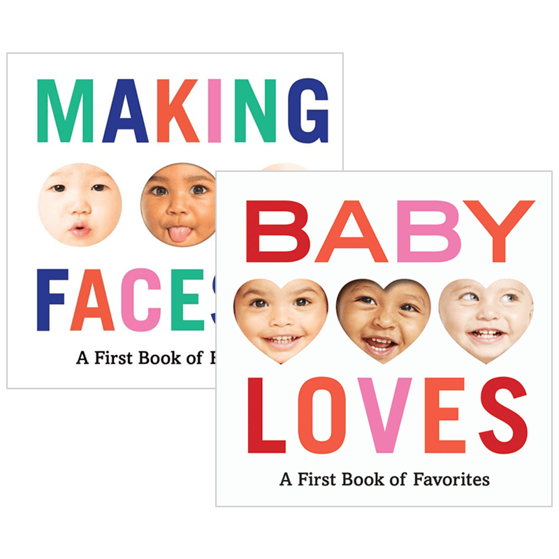 宝宝做鬼脸宝宝爱情绪认知纸板书