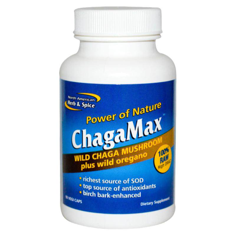 正品美国白桦茸chagamax 美国酞莫斯 添加野生俄罗斯牛至90粒