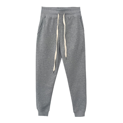 高腰运动风长裤纯色休闲裤