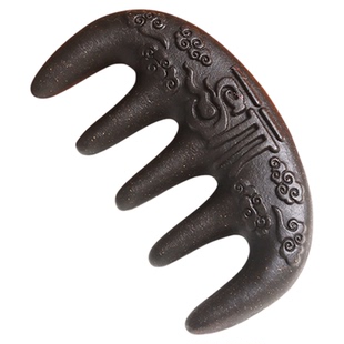 中药梳子非遗生发黑发合香梳天然何首乌当归养发头部按摩经络梳子