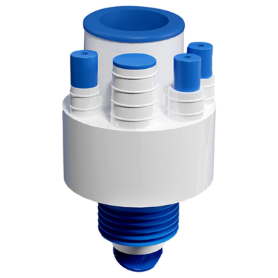 厨房下水三通三头通配件防臭防堵密封塞地漏排水管道水槽集成五通