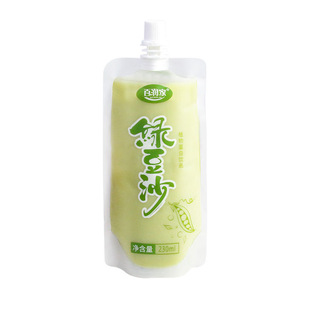 绿豆沙清爽解渴0脂肪绿豆汤吸嘴袋装植物蛋白饮料早餐饮品汤