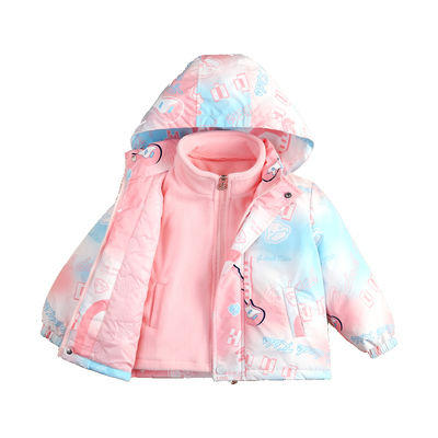 哈罗小黄鸭儿童春秋装冲锋衣外套