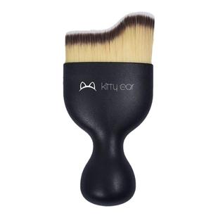 面部美妆打底化妆刷黑色上妆粉底刷人造纤维柔软防水眼部短女学生