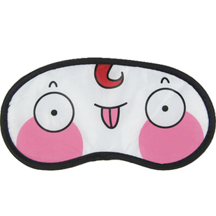 搞笑可爱蒙眼游戏眼罩定制logo遮光黑色道具简约表情拓展训练培训