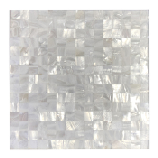 白色贝壳马赛克瓷砖天然卫生间鱼池吧台客厅背景墙玄关自粘墙贴