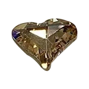 NPC美甲 午后香槟 璀璨K9高定经典白黑钻香槟肥方歪桃心钻石饰品