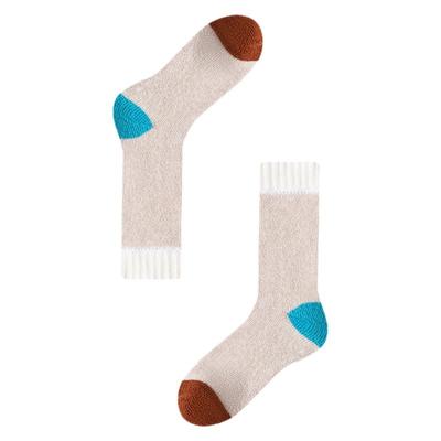 AR纯色羊毛毛圈袜中筒袜