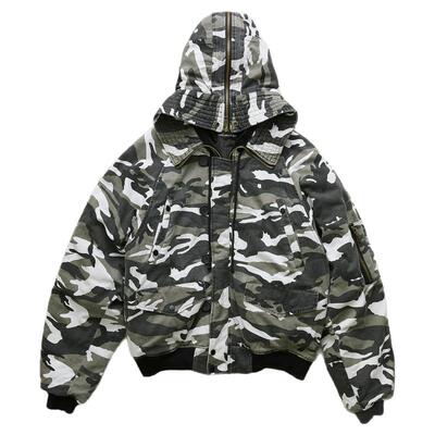 PROJECTG/R迷彩复古水洗夹克