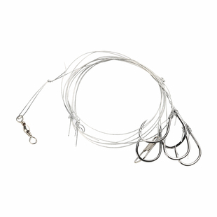 海钓钢丝串钩加长天平2 3 4连接线钓组船钓防咬T型防缠绕天平架