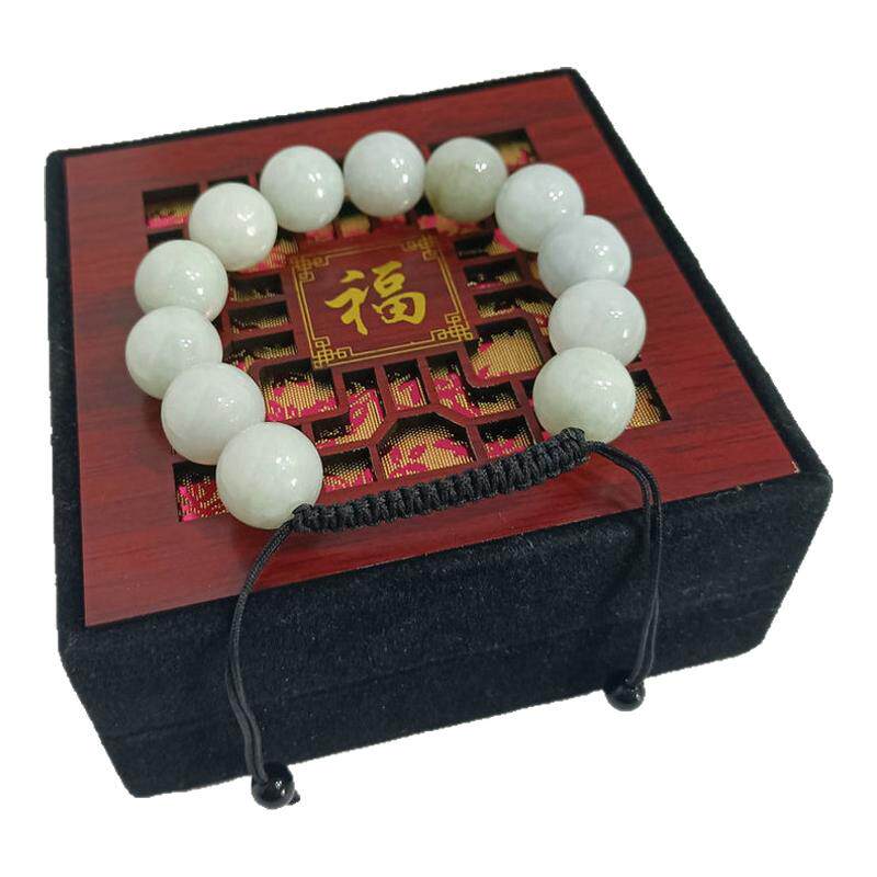 冰糯种翡翠手串卡13加纯天然A货