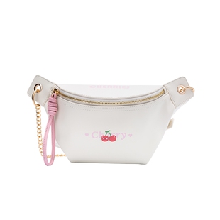 森马包包胸包女2024新款甜美樱桃斜挎包可爱女包休闲质感单肩包
