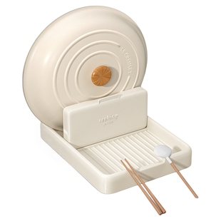 佳帮手锅盖架台面勺子置物架神器厨房收纳架锅铲架子可折叠放置架