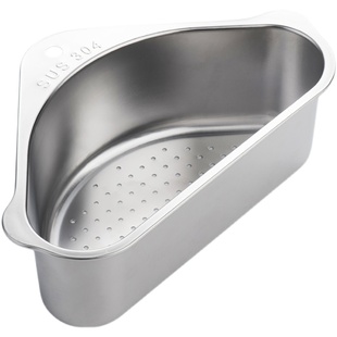 水槽沥水篮304不锈钢洗菜池盘剩菜过滤网厨房神器收纳架挂篮