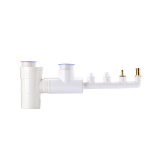 厨房水槽洗碗机净水器小厨宝洗衣机二合一下水管三通75内插防臭