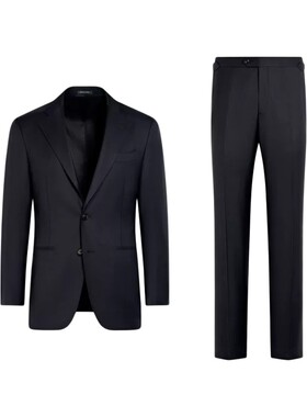 Suitsupply藏青色羊毛西装套装