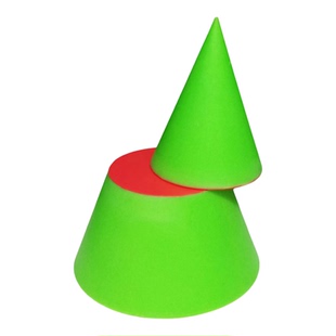 圆锥竖切横切圆柱斜切截面分体磁性立体几何模型教学具小学高中学