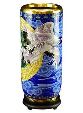 张向东景泰蓝20寸鹤壁箭筒铜摆件