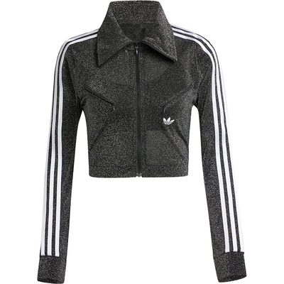 Adidas/阿迪达斯官方正品三叶草女士时尚运动修身夹克外套IY3482