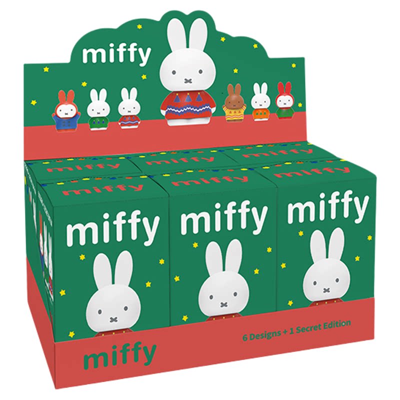 正版Miffy米菲冬日圣诞盲盒摆件