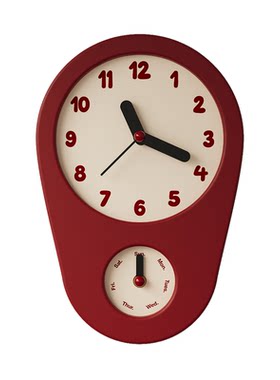时尚极简网红客厅挂钟座钟新款家用新房装饰简约星期时钟挂墙钟表