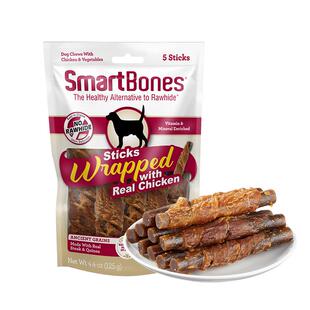 SmartBones牛排藜麦全谷物磨牙棒宠物狗狗零食大小型犬洁齿骨头