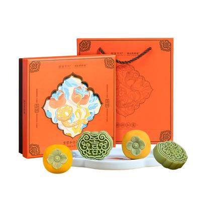 故宫文化|祥禾饽饽铺 柿柿如意喜饼生日结婚诞生礼盒伴手礼物