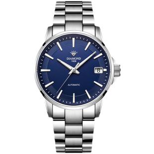 上海钻石牌夜光手表自动机械表防水日历男士休闲手表高振频长储能