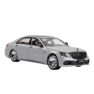 收藏奔驰S63 W222 AMG S级四门低趴 RM 1:64仿真合金汽车模型开盖