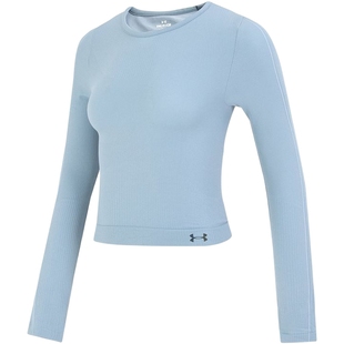 UA安德玛女士健身衣 RUSH Seamless训练跑步运动服长袖T恤1373930