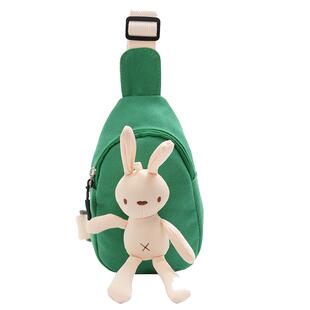 韩版儿童小腰包恐龙斜挎包男女童潮包可爱背包时尚胸包宝宝出游包