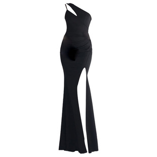 2025新款高级感长款名媛轻奢晚宴显瘦鱼尾裙惊艳结婚车模会展礼服