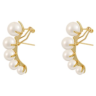 大嫂同款复古珍珠耳环女2025新款爆款高级感轻奢气质耳钉小众耳饰