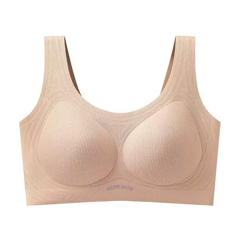 大码内衣聚拢收副乳防下垂上托大胸显小美背背心一体式女士文胸罩