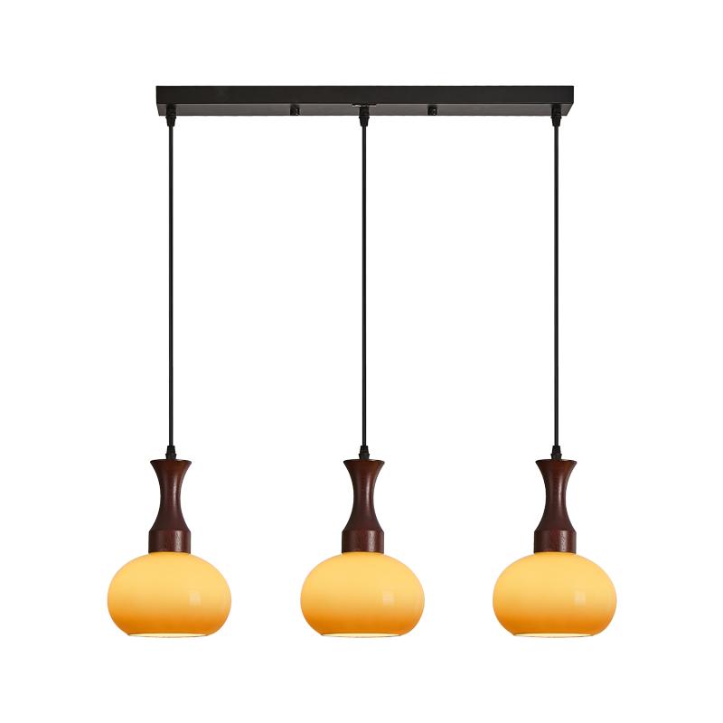 雷士照明新款餐厅吊灯高级复古氛围感吧台灯中古风设计师款餐厅灯