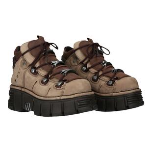 咖色老爹鞋女2024新款朋克哥特厚底小白鞋小个子高级运动休闲鞋潮