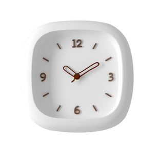 免打孔钟表2024新款方形挂钟客厅简约现代创意墙面餐桌静音时钟