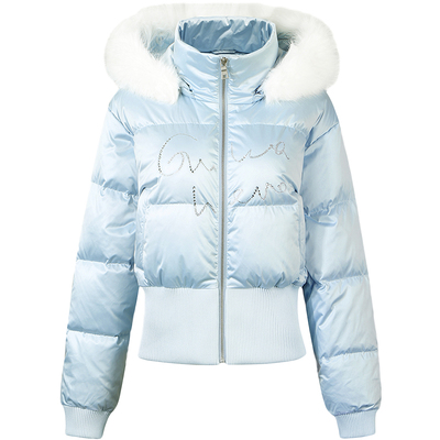 GUUKAHERO冬季毛领连帽羽绒服