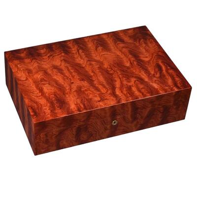 雪茄保湿盒ElieBleu波浪非洲红木