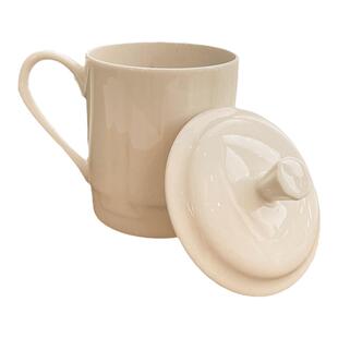 2025新款后海骨瓷马克杯带盖男生办公室泡茶杯家用客厅陶瓷杯子