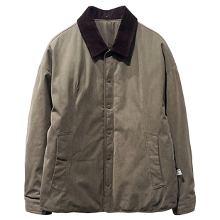 冬季轻薄款拼接撞色翻领羽绒服男90白鸭绒保暖外套羽绒衣工装夹克