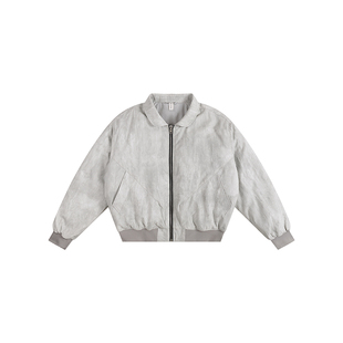 OOTC「夜行者」复古翻领BOMBER夹棉外套高街刺绣MA1廓形飞行夹克