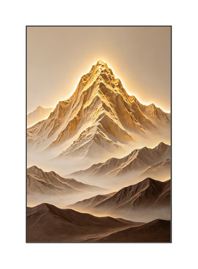 现代简约客厅背景墙金山装饰画