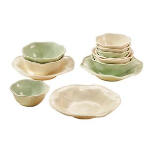 奶油风碗碟套装家用2026新款碗盘子清新餐具礼盒碗筷乔迁新居碗具