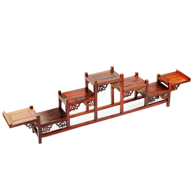 红木多宝架博古架多宝阁红酸枝紫砂壶架茶具架子工艺品展示陈列架
