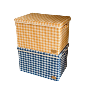 韩系家用衣服收纳箱布艺衣柜分层神器抽屉式收纳盒学生书本收纳筐