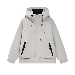 2025户外工装连帽羽绒服男休闲防风保暖白鸭绒外套男士冬季加厚