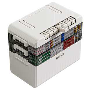 药箱收纳盒家庭装便携式一周七天老人药品分装盒大容量家用医药箱