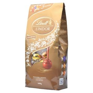 瑞士进口瑞士莲Lindt Lindor混合巧克力软心球600g礼袋冰山特浓黑